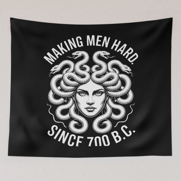 Item preview, Medusa Making Men Hard Since 700 BC designed and sold by PillowPaws.