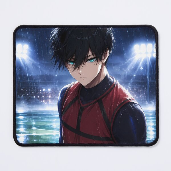 Item preview, Rin Itoshi Blue Lock Rainy Stadium Focus designed and sold by mildaclairmo.