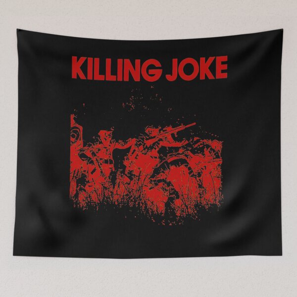 Item preview, KILLINGG JOKE Band Combat Art Red White designed and sold by ruokabbyart.