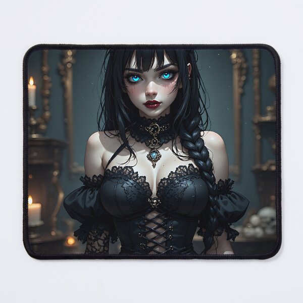 Item preview, Hot Halloween Anime Babe Goth Mommy Waifu Woman designed and sold by Your New Fixation.