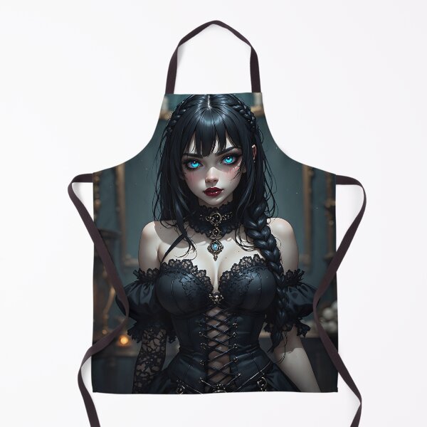 Item preview, Hot Halloween Anime Babe Goth Mommy Waifu Woman designed and sold by Your New Fixation.