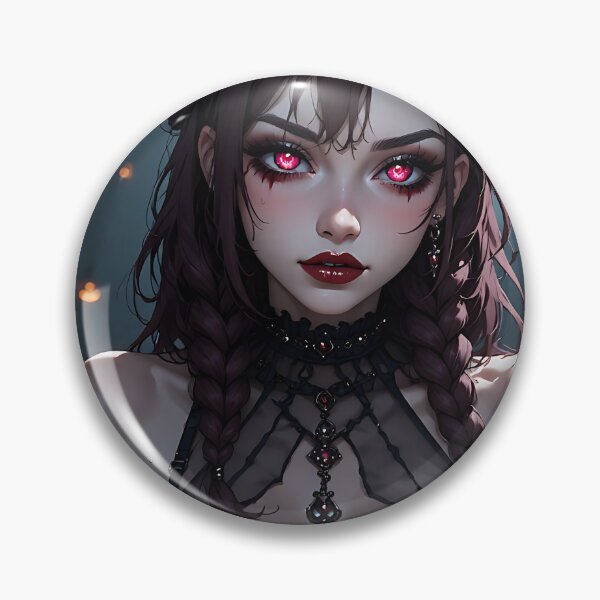Item preview, Hot Halloween Anime Babe Goth Mommy Waifu Woman designed and sold by Your New Fixation.