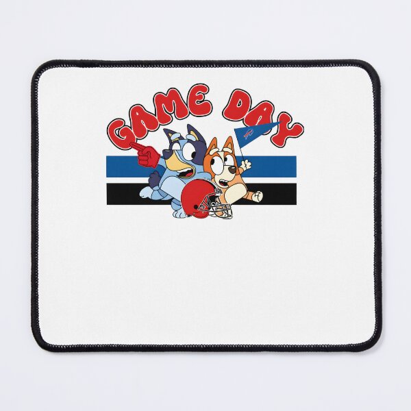 Item preview, Bluey & Bingo Game Day Football Helmet Bills Flag designed and sold by Kleinpixel.