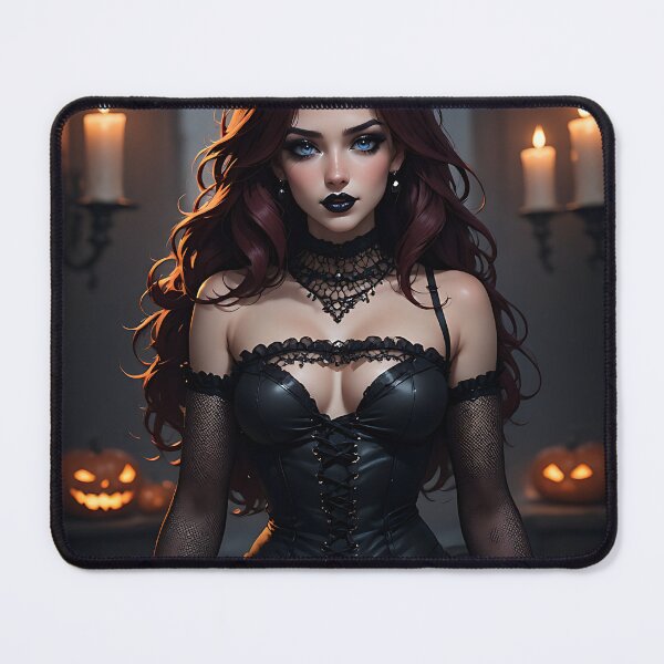 Item preview, Hot Halloween Anime Babe Goth Mommy Waifu Woman designed and sold by Your New Fixation.