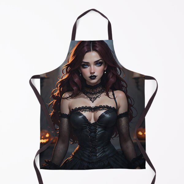 Item preview, Hot Halloween Anime Babe Goth Mommy Waifu Woman designed and sold by Your New Fixation.