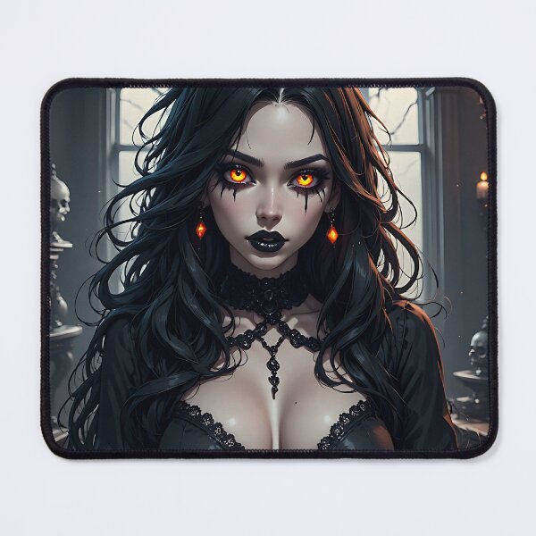 Item preview, Hot Halloween Anime Babe Goth Mommy Waifu Woman designed and sold by Your New Fixation.