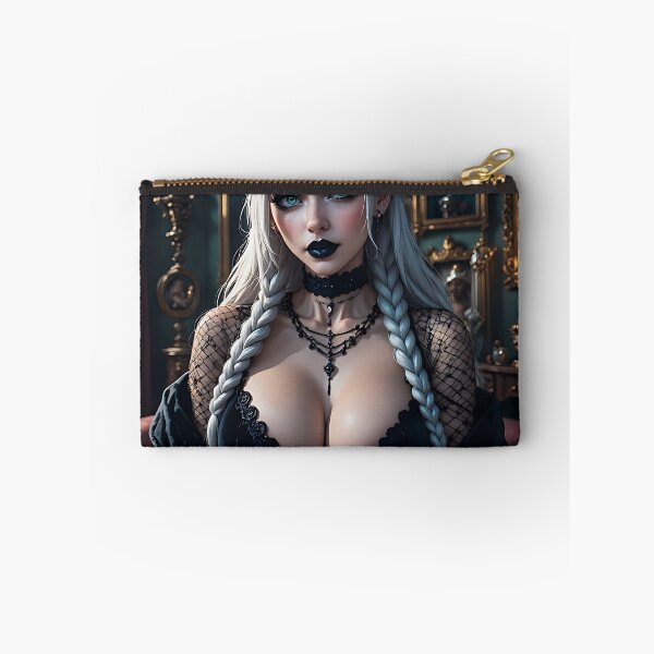 Item preview, Hot Halloween Anime Babe Goth Mommy Waifu Woman designed and sold by Your New Fixation.