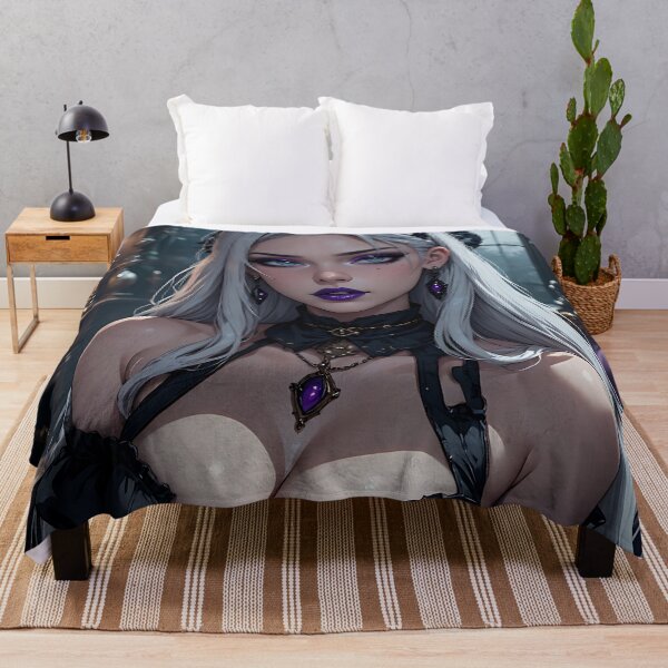 Item preview, Hot Halloween Anime Babe Goth Mommy Waifu Woman designed and sold by Your New Fixation.