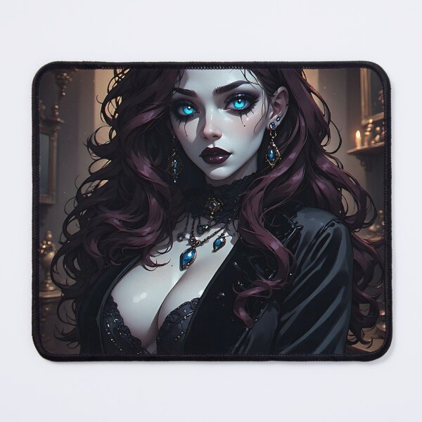 Item preview, Hot Halloween Anime Babe Goth Mommy Waifu Woman designed and sold by Your New Fixation.