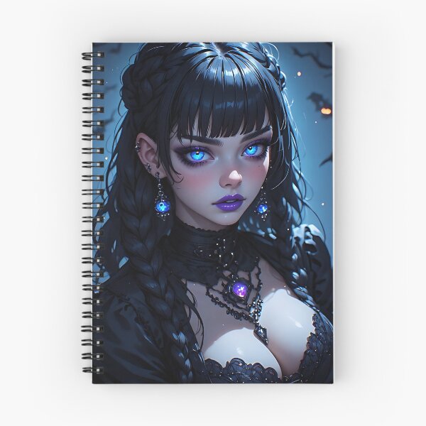 Item preview, Hot Halloween Anime Babe Goth Mommy Waifu Woman designed and sold by Your New Fixation.