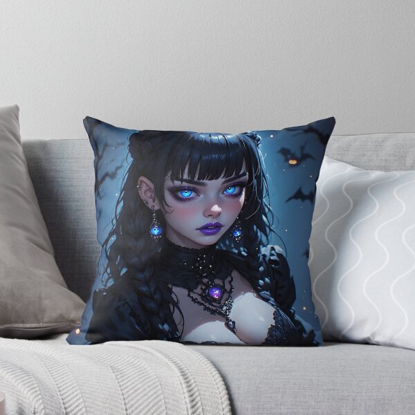 Item preview, Hot Halloween Anime Babe Goth Mommy Waifu Woman designed and sold by Your New Fixation.