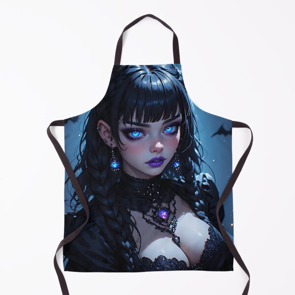 Item preview, Hot Halloween Anime Babe Goth Mommy Waifu Woman designed and sold by Your New Fixation.