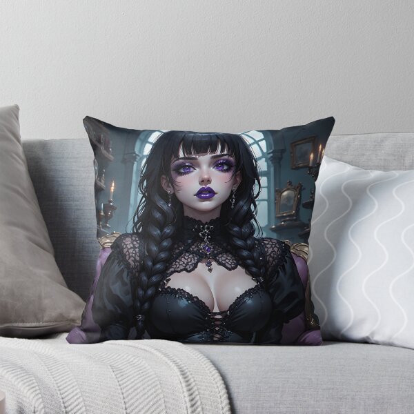 Item preview, Hot Halloween Anime Babe Goth Mommy Waifu Woman designed and sold by Your New Fixation.