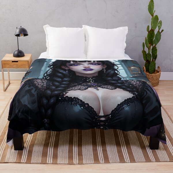 Item preview, Hot Halloween Anime Babe Goth Mommy Waifu Woman designed and sold by Your New Fixation.