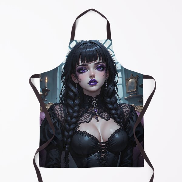 Item preview, Hot Halloween Anime Babe Goth Mommy Waifu Woman designed and sold by Your New Fixation.