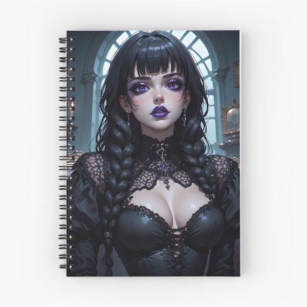 Item preview, Hot Halloween Anime Babe Goth Mommy Waifu Woman designed and sold by Your New Fixation.
