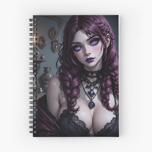 Item preview, Hot Halloween Anime Babe Goth Mommy Waifu Woman designed and sold by Your New Fixation.