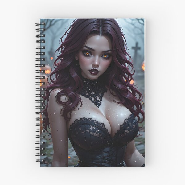 Item preview, Hot Halloween Anime Babe Goth Mommy Waifu Woman designed and sold by Your New Fixation.