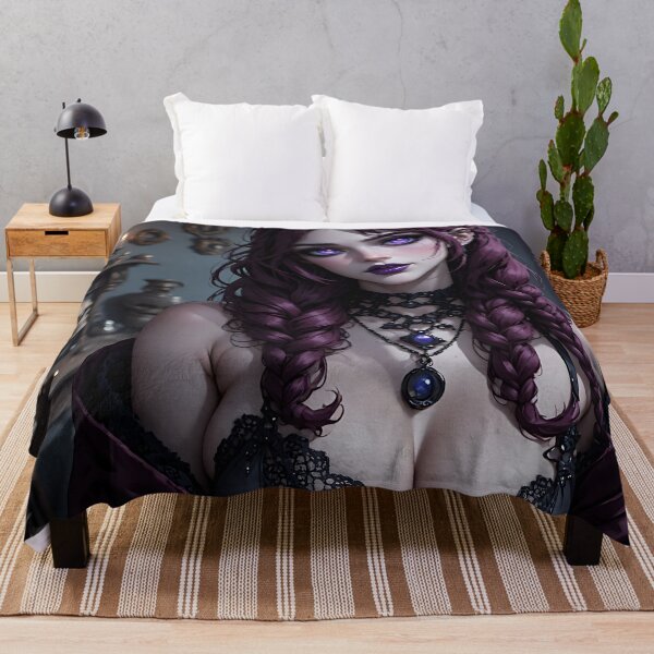 Item preview, Hot Halloween Anime Babe Goth Mommy Waifu Woman designed and sold by Your New Fixation.