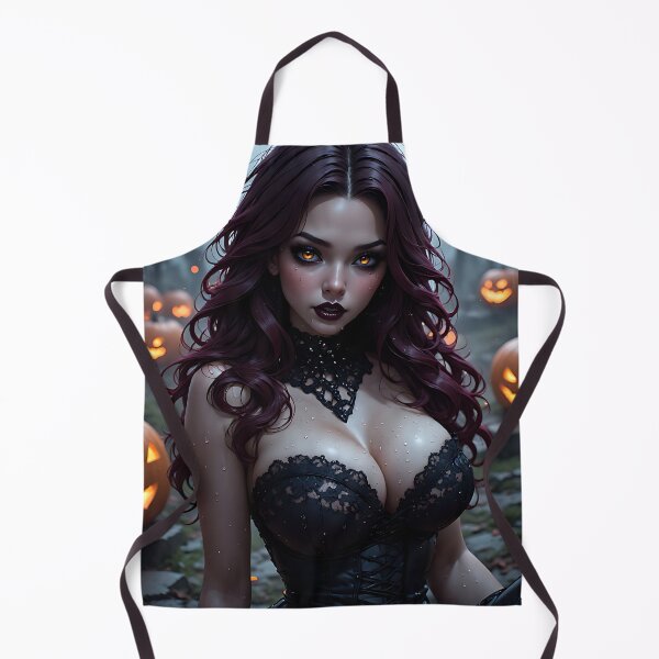 Item preview, Hot Halloween Anime Babe Goth Mommy Waifu Woman designed and sold by Your New Fixation.