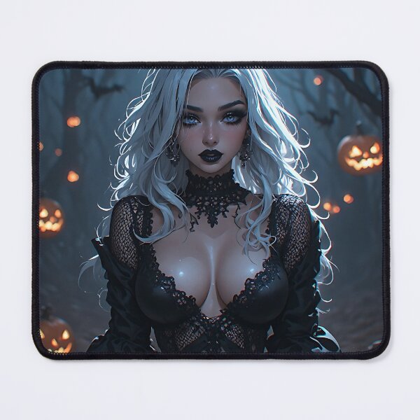 Item preview, Hot Halloween Anime Babe Goth Mommy Waifu Woman designed and sold by Your New Fixation.