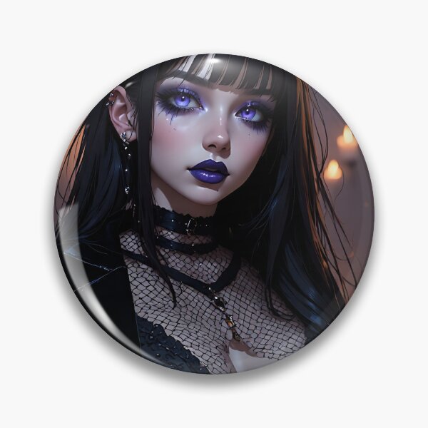 Item preview, Hot Halloween Anime Babe Goth Mommy Waifu Woman designed and sold by Your New Fixation.