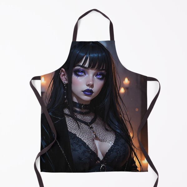 Item preview, Hot Halloween Anime Babe Goth Mommy Waifu Woman designed and sold by Your New Fixation.