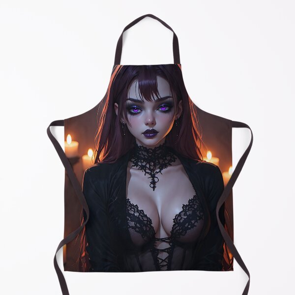 Item preview, Hot Halloween Anime Babe Goth Mommy Waifu Woman designed and sold by Your New Fixation.