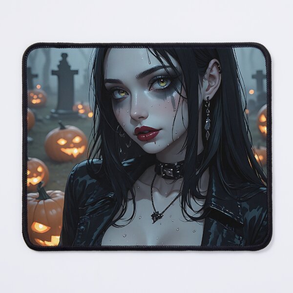 Item preview, Hot Halloween Anime Babe Goth Mommy Waifu Woman designed and sold by Your New Fixation.