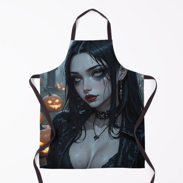 Item preview, Hot Halloween Anime Babe Goth Mommy Waifu Woman designed and sold by Your New Fixation.
