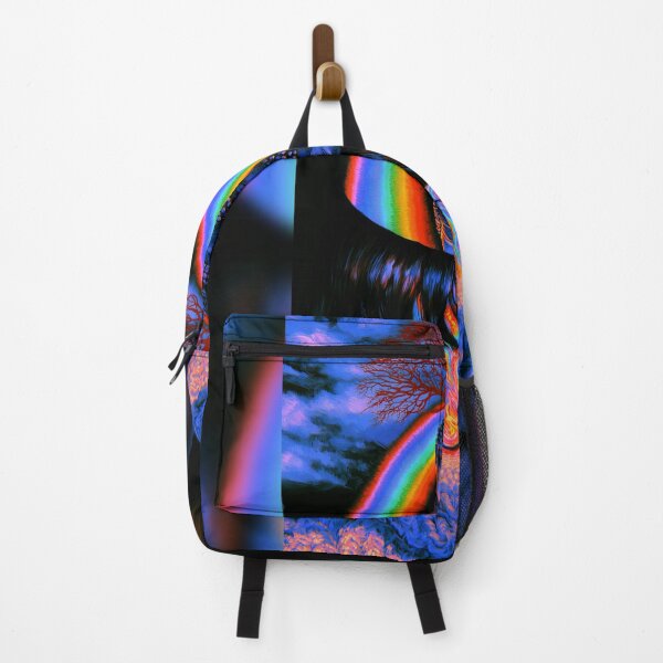 Item preview, Three Buddha Heads Rising Through A Rainbow Portal designed and sold by MongLongStudio.