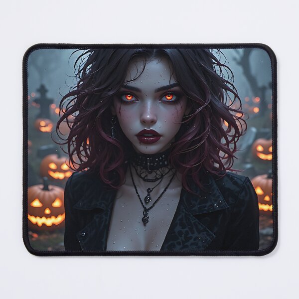 Item preview, Hot Halloween Anime Babe Goth Mommy Waifu Woman designed and sold by Your New Fixation.