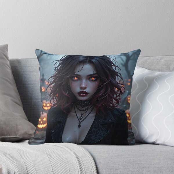 Item preview, Hot Halloween Anime Babe Goth Mommy Waifu Woman designed and sold by Your New Fixation.