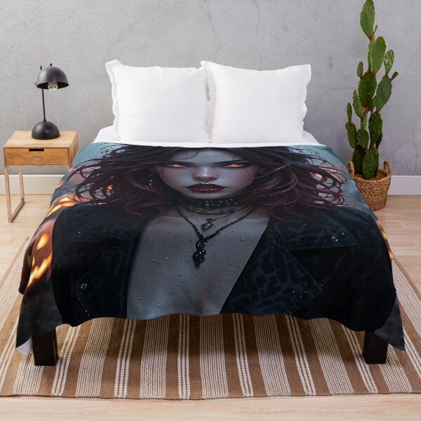 Item preview, Hot Halloween Anime Babe Goth Mommy Waifu Woman designed and sold by Your New Fixation.