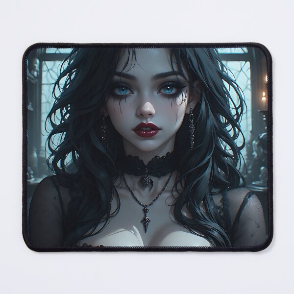 Item preview, Hot Halloween Anime Babe Goth Mommy Waifu Woman designed and sold by Your New Fixation.