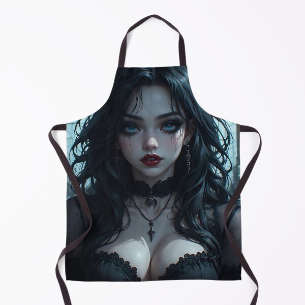Item preview, Hot Halloween Anime Babe Goth Mommy Waifu Woman designed and sold by Your New Fixation.
