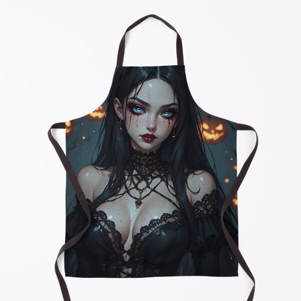 Item preview, Hot Halloween Anime Babe Goth Mommy Waifu Woman designed and sold by Your New Fixation.