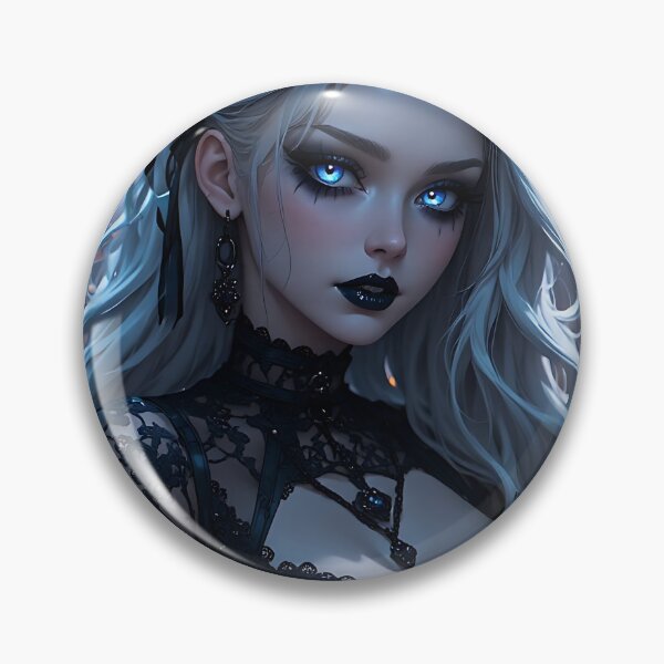 Item preview, Hot Halloween Anime Babe Goth Mommy Waifu Woman designed and sold by Your New Fixation.