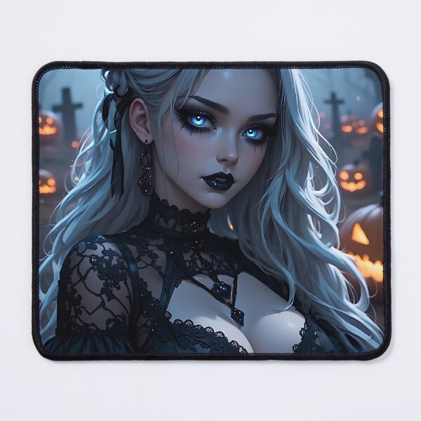 Item preview, Hot Halloween Anime Babe Goth Mommy Waifu Woman designed and sold by Your New Fixation.