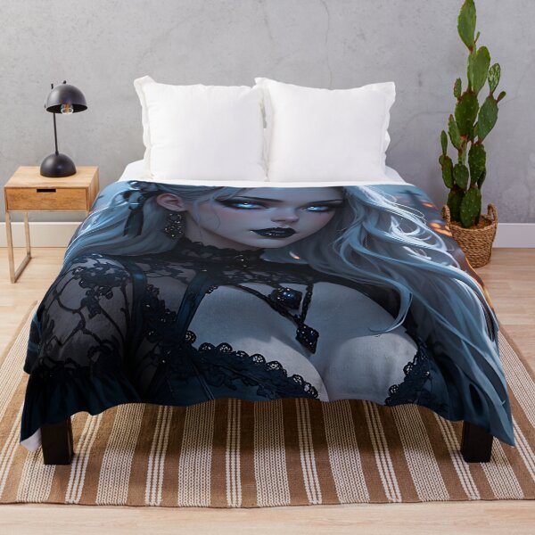 Item preview, Hot Halloween Anime Babe Goth Mommy Waifu Woman designed and sold by Your New Fixation.