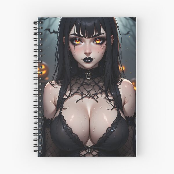 Item preview, Hot Halloween Anime Babe Goth Mommy Waifu Woman designed and sold by Your New Fixation.