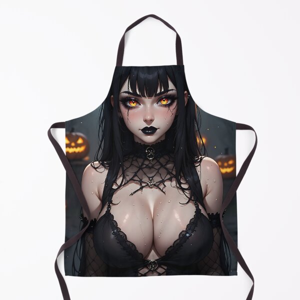 Item preview, Hot Halloween Anime Babe Goth Mommy Waifu Woman designed and sold by Your New Fixation.