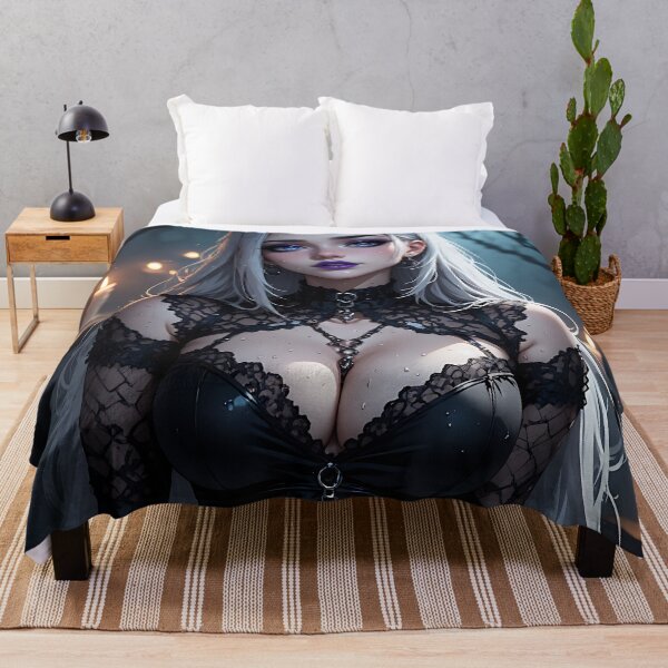 Item preview, Hot Halloween Anime Babe Goth Mommy Waifu Woman designed and sold by Your New Fixation.