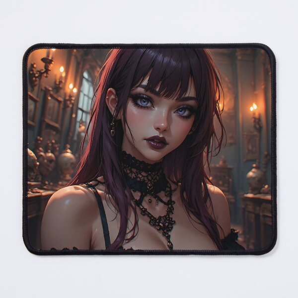 Item preview, Hot Halloween Anime Babe Goth Mommy Waifu Woman designed and sold by Your New Fixation.