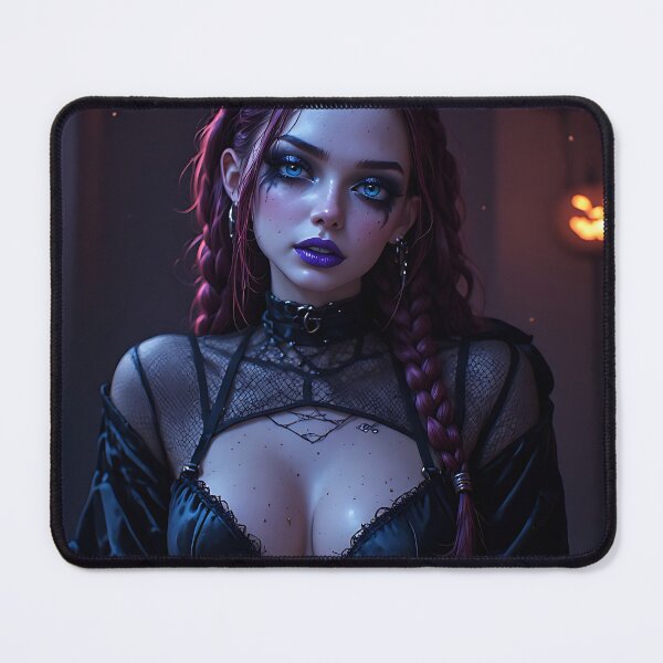 Item preview, Hot Halloween Anime Babe Goth Mommy Waifu Woman designed and sold by Your New Fixation.