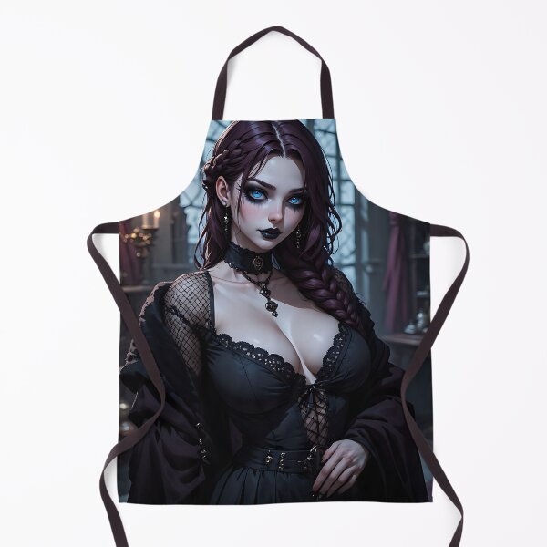 Item preview, Hot Halloween Anime Babe Goth Mommy Waifu Woman designed and sold by Your New Fixation.
