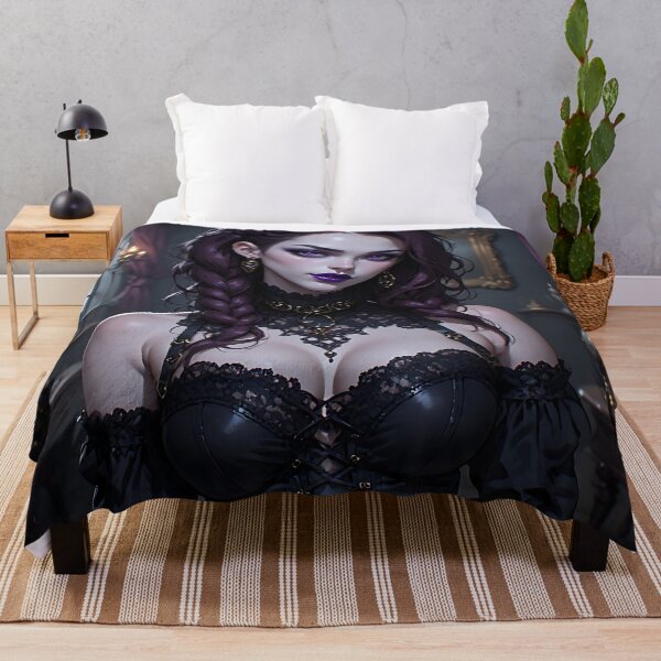 Item preview, Hot Halloween Anime Babe Goth Mommy Waifu Woman designed and sold by Your New Fixation.