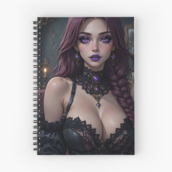 Item preview, Hot Halloween Anime Babe Goth Mommy Waifu Woman designed and sold by Your New Fixation.