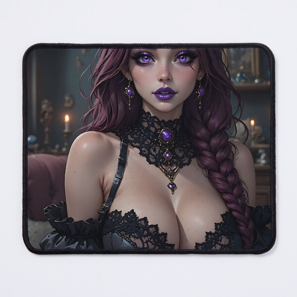 Item preview, Hot Halloween Anime Babe Goth Mommy Waifu Woman designed and sold by Your New Fixation.