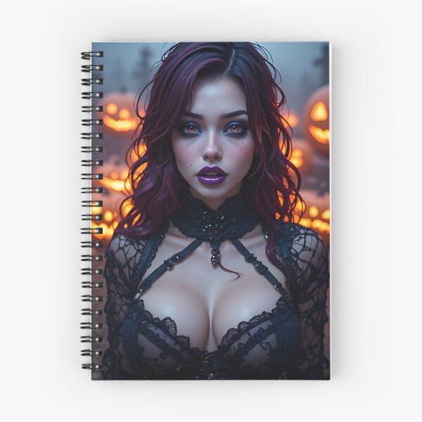 Item preview, Hot Halloween Anime Babe Goth Mommy Waifu Woman designed and sold by Your New Fixation.